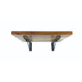 Alpha Phantom Creation Moving Mountain Designer Wooden Wall-Mounted Foldable Table front view kiaat wood