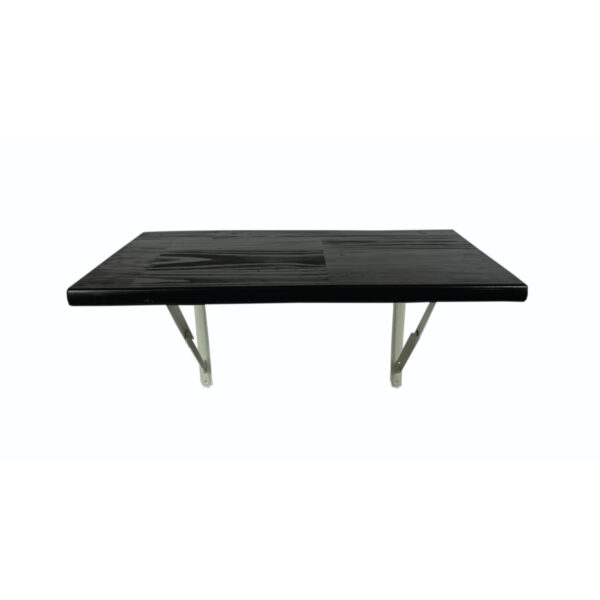 Alpha Phantom Creation Moving Mountain Designer Wooden Wall-Mounted Foldable Table front view pine wood with stained Alpha Phantom Creation Moving Mountain Designer Wooden Wall-Mounted Foldable Table front view pine wood with stained