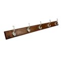Alpha Phantom Creations Hangman Designer Wooden Coat, Towel, and Hat Hanger Racks brown stained Oak with brand