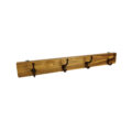 Alpha Phantom Creations Hangman Designer Wooden Coat, Towel, and Hat Hanger Racks pine Stained side