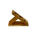 Alpha Phantom Creations Saguaro Cactus Designer Wooden Triangular-Shaped Wine Bottle Holder side view