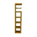 Alpha Phantom Creations White Gold Chief Designer Wooden Toilet Roll Holder & Dispenser back view