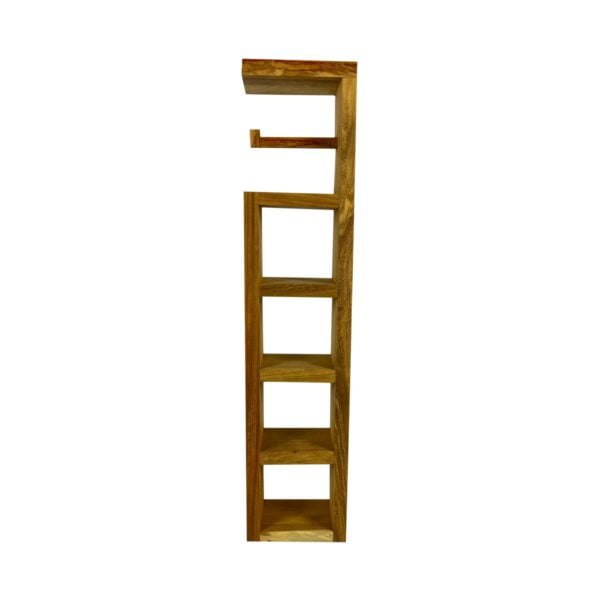 Alpha Phantom Creations White Gold Chief Designer Wooden Toilet Roll Holder & Dispenser front view Alpha Phantom Creations White Gold Chief Designer Wooden Toilet Roll Holder & Dispenser front view