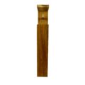 Alpha Phantom Creations White Gold Chief Designer Wooden Toilet Roll Holder & Dispenser side view