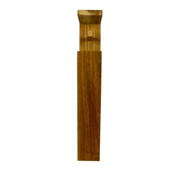 Alpha Phantom Creations White Gold Chief Designer Wooden Toilet Roll Holder & Dispenser side view Alpha Phantom Creations White Gold Chief Designer Wooden Toilet Roll Holder & Dispenser side view