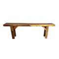 Designer Rustic Wooden Bench Sanding Sealer River of thought