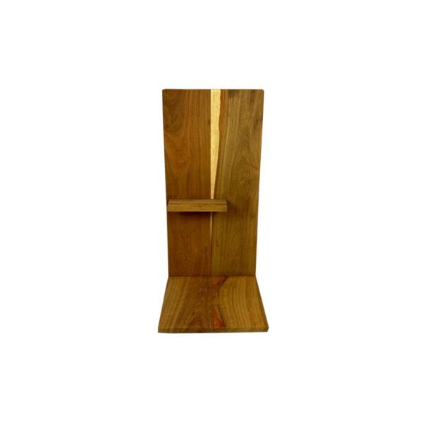 Designer Wall-Mounted Bedside Nightstand Table Raw Kiaat Knightstand left Designer Wall-Mounted Bedside Nightstand Table Raw Kiaat Knightstand left