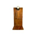 Designer Wall-Mounted Bedside Nightstand Table Sanding Sealer Kiaat Knightstand with lightbulb