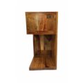 Designer Wooden Bedroom or Livingroom Side Table Some Heavy Lifting Side view