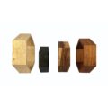 Designer Wooden Honeycomb-Shaped Floating Display Shelves variations treatments