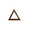 Designer Wooden Triangular-Shaped Floating Display Shelves Varnish Gloss Single view