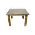Alpha Phantom Creation Custom Solid Wood Dining Table Tribal Gathering stained Front view