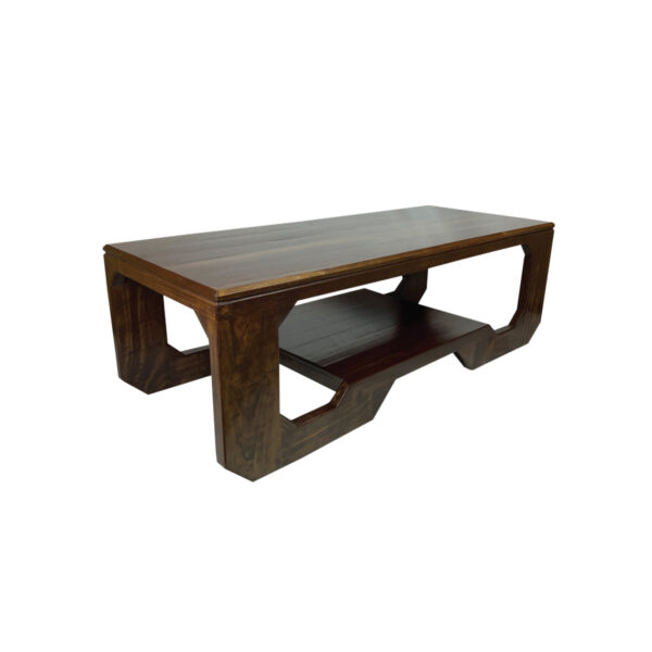 Alpha Phantom Creations Designer Wooden Coffee Table Thunder-Rock side view Alpha Phantom Creations Designer Wooden Coffee Table Thunder-Rock side view