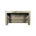 Alpha Phantom Creations Functional Kitchen Island with Storage Harvest Rock Back view