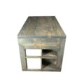 Alpha Phantom Creations Functional Kitchen Island with Storage Harvest Rock Side view
