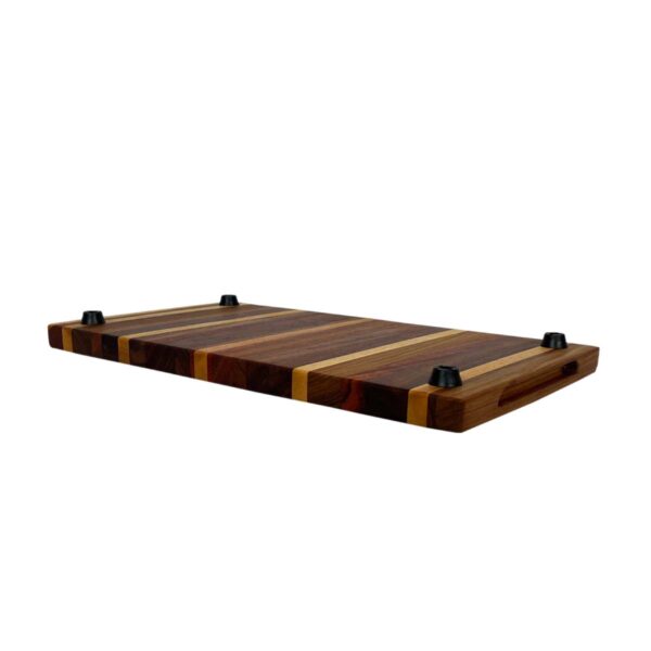 Alpha Phantom Creations Tatonka Slab Designer Wooden Steak Board Set Bottom Side view Alpha Phantom Creations Tatonka Slab Designer Wooden Steak Board Set Bottom Side view