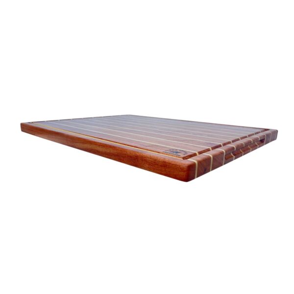 Alpha Phantom Creations Willow Black Wooden Cutting Board Angled Alpha Phantom Creations Willow Black Wooden Cutting Board Angled