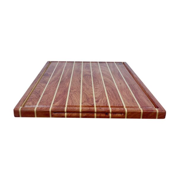 Alpha Phantom Creations Willow Black Wooden Cutting Board Side View Alpha Phantom Creations Willow Black Wooden Cutting Board Side View