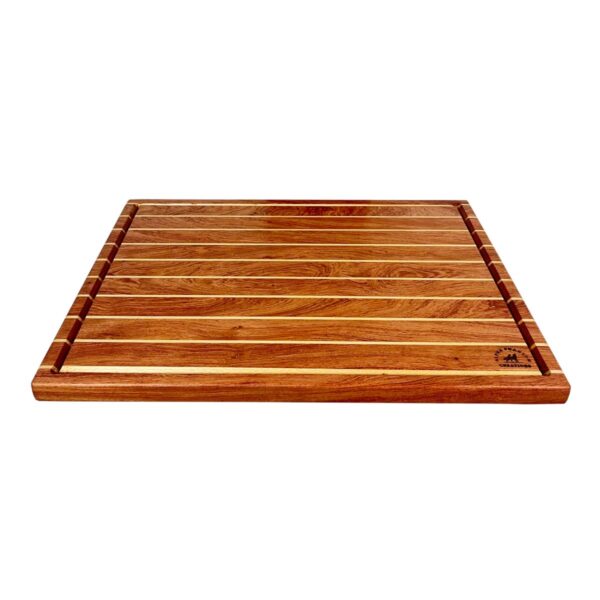 Alpha Phantom Creations Willow Black Wooden Cutting Board Top View Alpha Phantom Creations Willow Black Wooden Cutting Board Top View