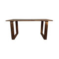Designer Teak Coffee Table River Moss Front view