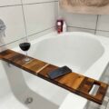 Alpha Phantom Creations Designer Bathtub Tray River Crossing Close up Lifestyle