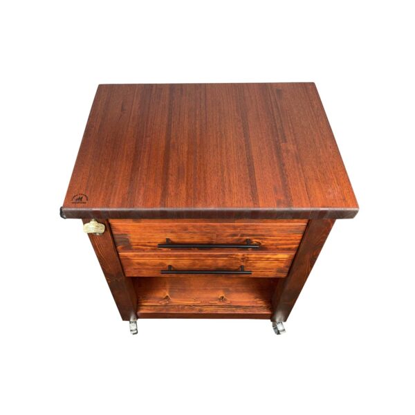 Alpha Phantom Creations Designer Butchers Block Island Warriors Pride Top view Alpha Phantom Creations Designer Butchers Block Island Warriors Pride Top view