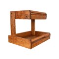 Alpha Phantom Creations Designer Designer Wooden Fruit Basket