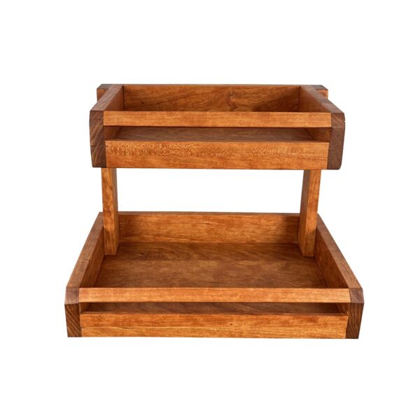Alpha Phantom Creations Designer Designer Wooden Fruit Basket Front view Alpha Phantom Creations Designer Designer Wooden Fruit Basket Front view