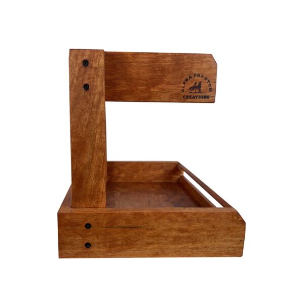 Alpha Phantom Creations Designer Designer Wooden Fruit Basket Side View Alpha Phantom Creations Designer Designer Wooden Fruit Basket Side View