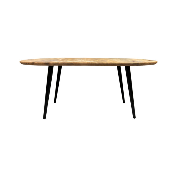 Alpha Phantom Creations Designer Wooden Coffee Table Spirit Bean front view Alpha Phantom Creations Designer Wooden Coffee Table Spirit Bean front view