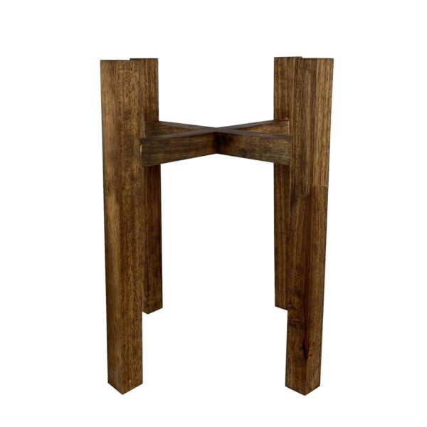 Alpha Phantom Creations Designer Wooden Pot Plant Stand Weatherman 4 legs Alpha Phantom Creations Designer Wooden Pot Plant Stand Weatherman 4 legs