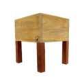 Alpha Phantom Creations Designer Wooden Pot Plant Stand Weatherman front