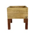 Alpha Phantom Creations Designer Wooden Pot Plant Stand Weatherman holder stand